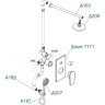 Душевой комплект 248 мм WASSERKRAFT SAUER A71207