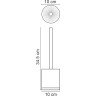 Ёршик для унитаза WASSERKRAFT MINDEL K-8827