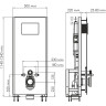 Система инсталляции для унитазов WASSERKRAFT GLAN 66TLT.010.ME.BL.BN03