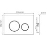 Система инсталляции для унитазов WASSERKRAFT GLAN 66TLT.010.ME.BL.CH02