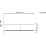 Система инсталляции для унитазов WASSERKRAFT GLAN 66TLT.010.ME.BL.MB04