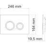 Система инсталляции для унитазов WASSERKRAFT GLAN 66TLT.010.ME.BL.PB01