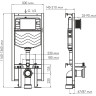 Система инсталляции для унитазов WASSERKRAFT VILS 56TLT.010.ME.MB01